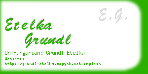 etelka grundl business card