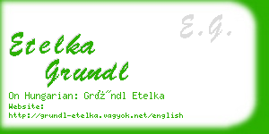 etelka grundl business card